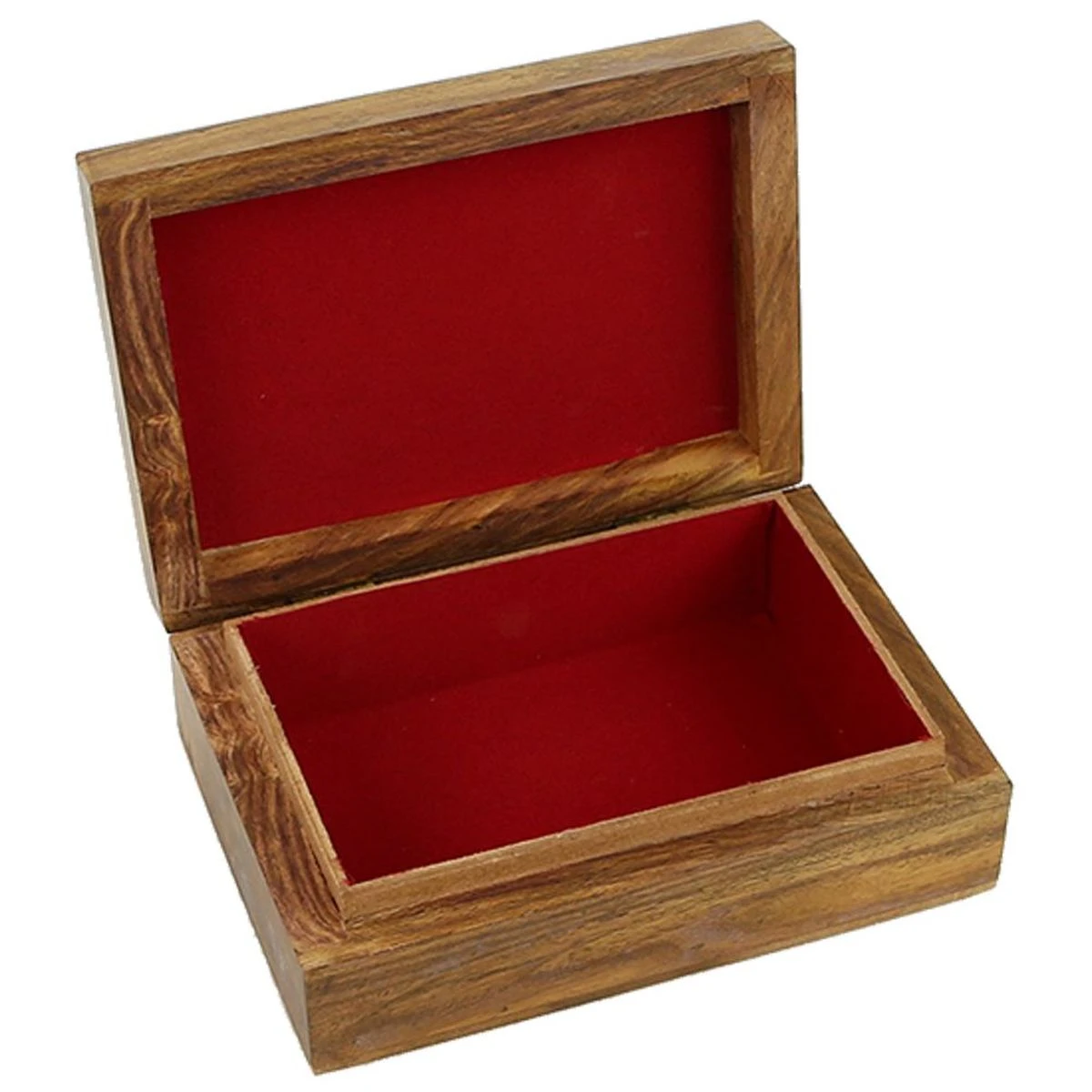 Boite Pour Tarots Main De Fatima En Bois De Rose D'Inde 18 Cm